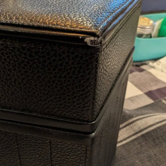 Lux de Ville | RARE! Matte Black Coffin Train Case | Retired - Picture 5 of 11